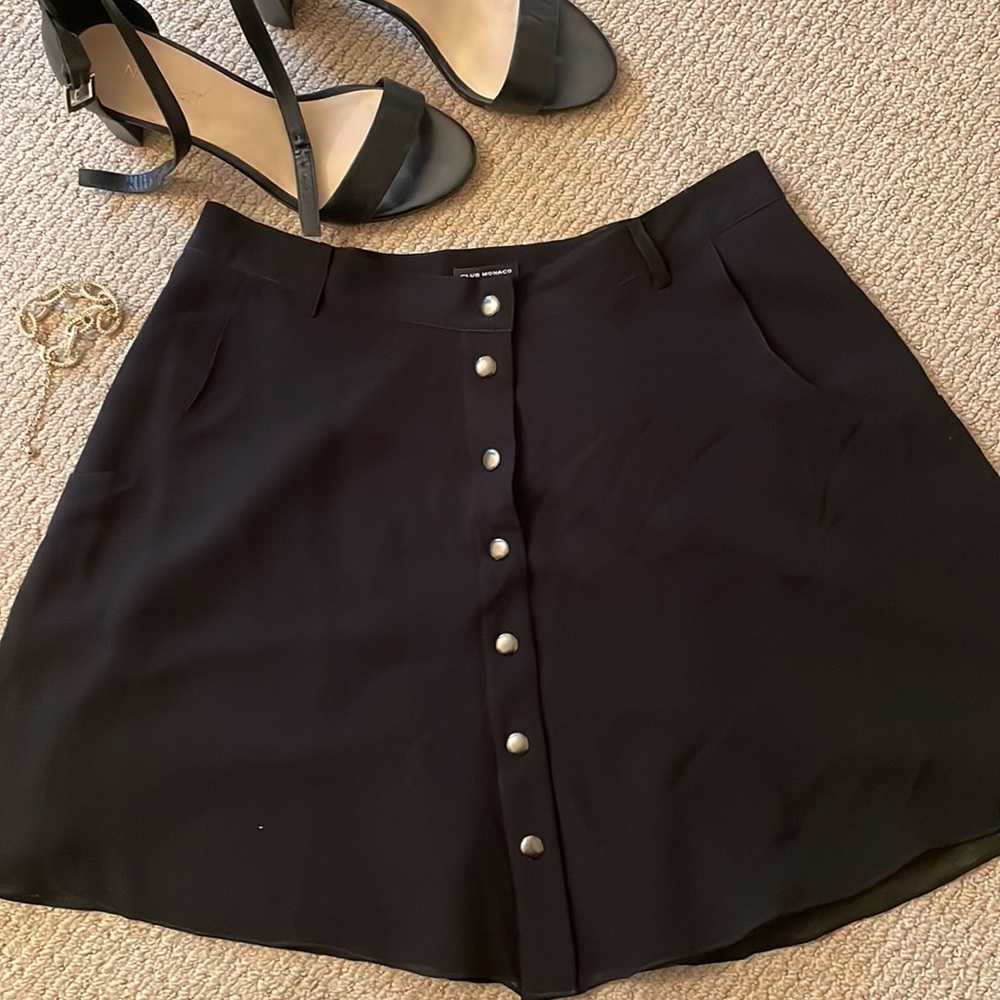 100% Silk Club Monaco Skirt
